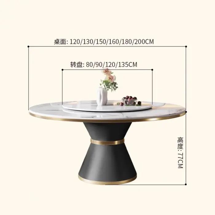 Tables de cuisine de luxe haut chaud garder la décoration Tables à manger Design français Tavolo Rou