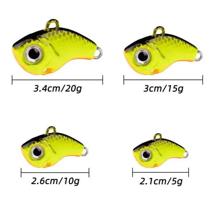 5 pièces/boîte rotatif métal VIB vibration appât Spinner cuillère leurres de pêche 5g-20g gabarits t