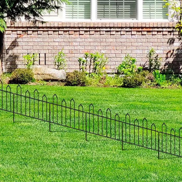 Clôture Décorative de Jardin en Fil D.lique, Bordure Extérieure de 13 Pouces (H) x 10 Pieds (L), Pet