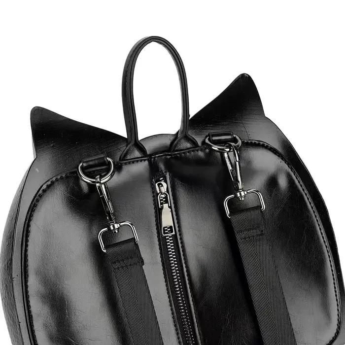Sac à dos gothique noir en forme de chauve-souris pour fille, sac à main d'halloween, sacs de haute