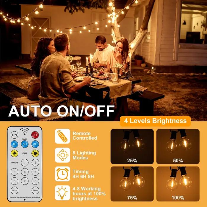 Led G40 Globe solaire Led chaîne lumières extérieure étanche incassable solaire suspendus lumières p