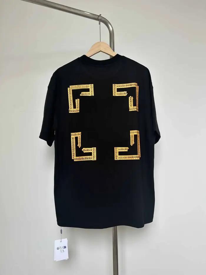 T-shirts pour femmes et hommes 2025ss C/O Tape Measure avec logo imprimé « Arrow », style hip-hop st