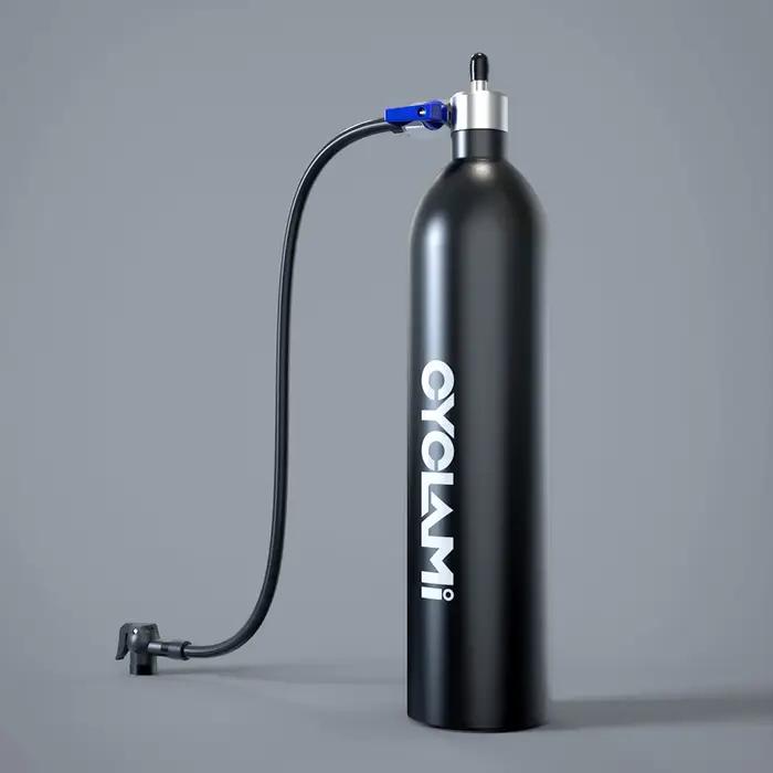 CYCLAMI-Gonfleur de route VTT en alliage d'aluminium, bouteille d'air, booster d'opathie avec assuje