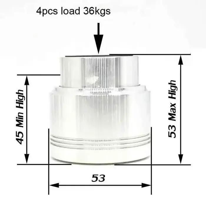 Haut-parleur flottant Maglev en alliage d'aluminium, support d'amplificateur, pointes de disques, le
