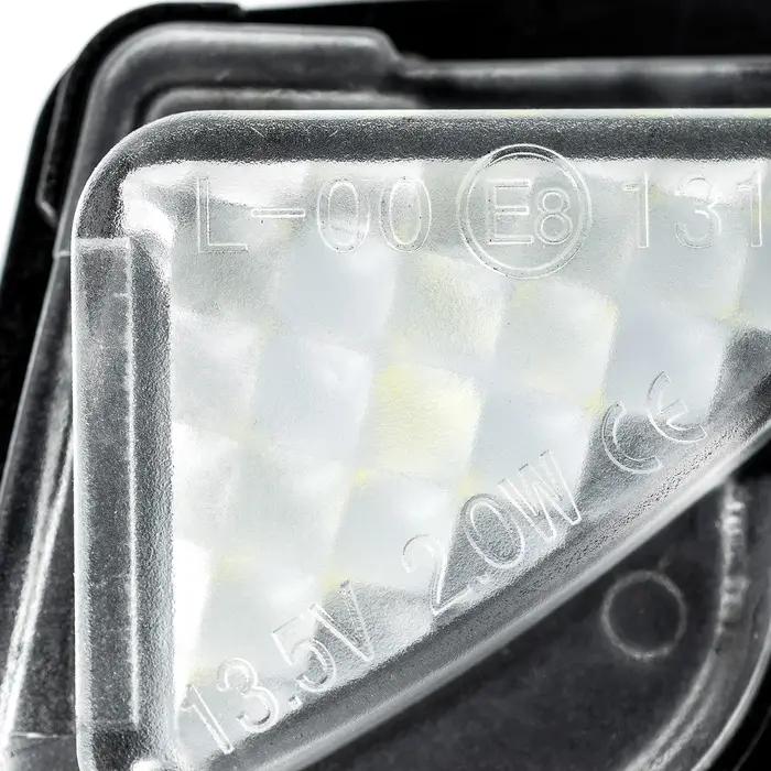 Miroir latéral blanc sans erreur, lentille transparente brillante Canbus, lampe de voiture LED, asse
