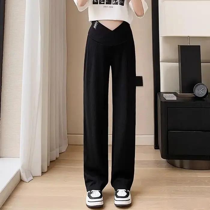 Pantalon d'été fin à jambes larges pour femmes enceintes, ALTERAbdomen, taille haute, fjGrossesse, p