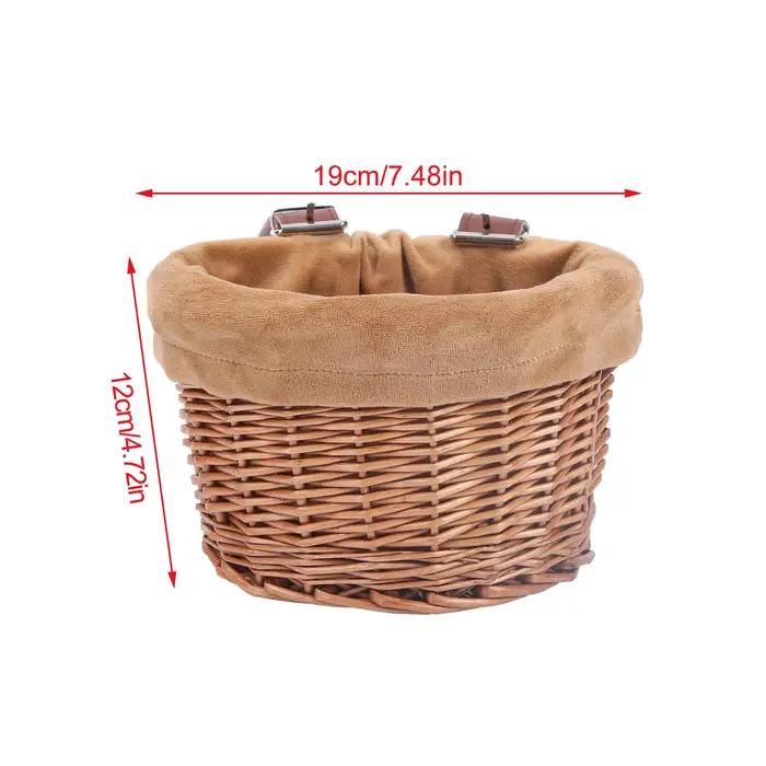 Panier de vélo pour enfant en osier en forme