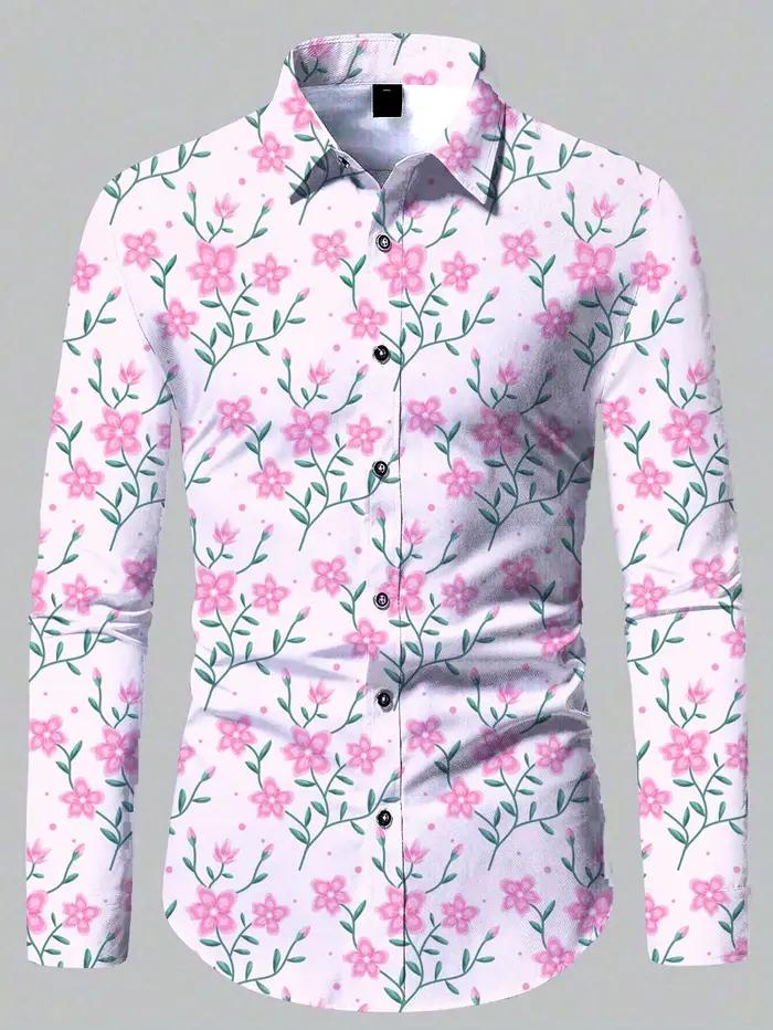 Chemises rétro confortables à manches longues pour hommes, nouveau design décontracté, chemise à la