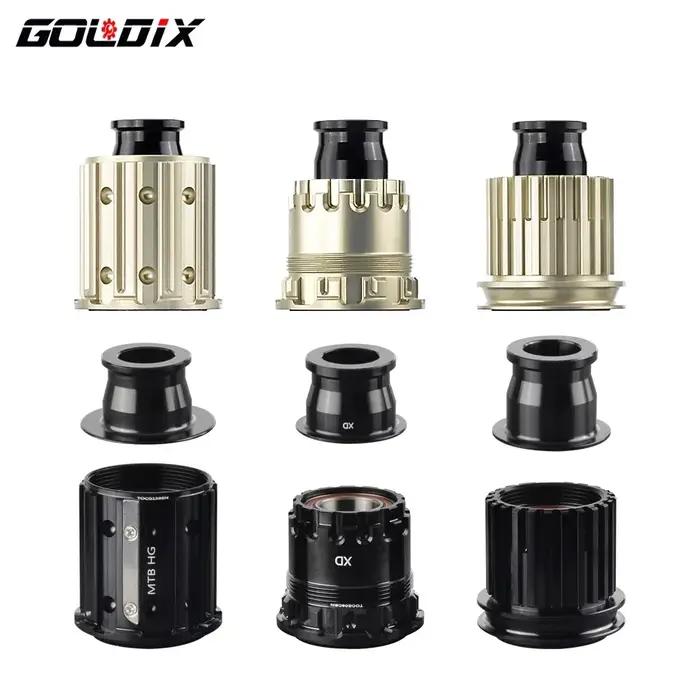 GOLDIX-Adaptateur de moyeu de vélo à structure à cliquet, corps de moyeu de vélo avec embout QR/THRU