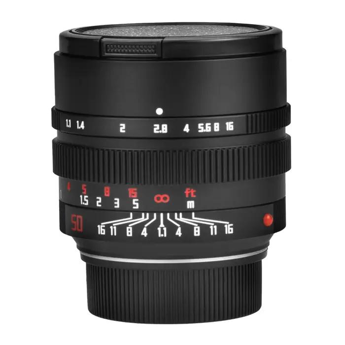 VLOGMAGIC Objectif à grande ouverture 50 mm F/1.1 à mise au point manuelle, monture Leica M / L, mis