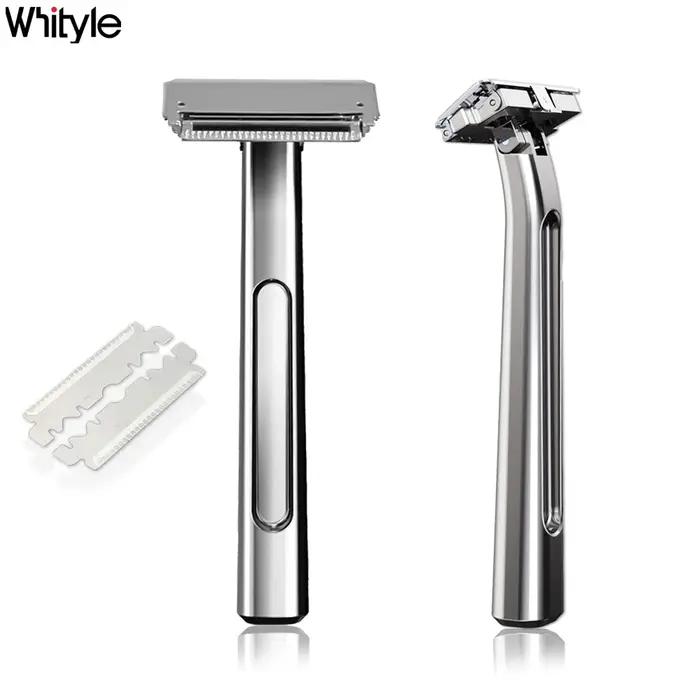 Whityle 20T Glide Pro 4D rasoir de sécurité Super Double tranchant demi-lame avec sac de rangement e