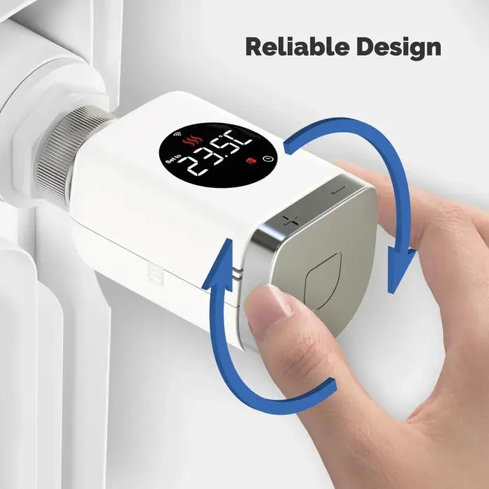 MOES-Vanne thermostatique intelligente, application programmable TRV, régulateur de température à di