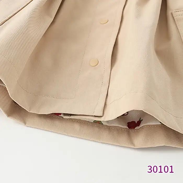 Manteau coupe-vent brodé à manches longues pour filles, vêtements de loisirs contractés pour bébés e