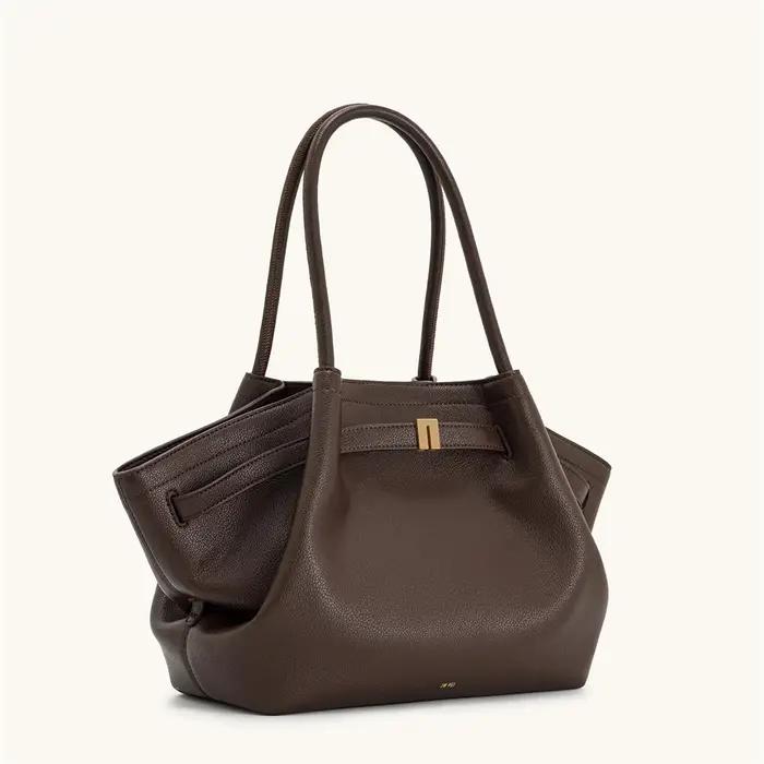 Sac à bandoulière JW PEI2026 pour femme, sac de créateur grande capacité marron foncé avec pochette
