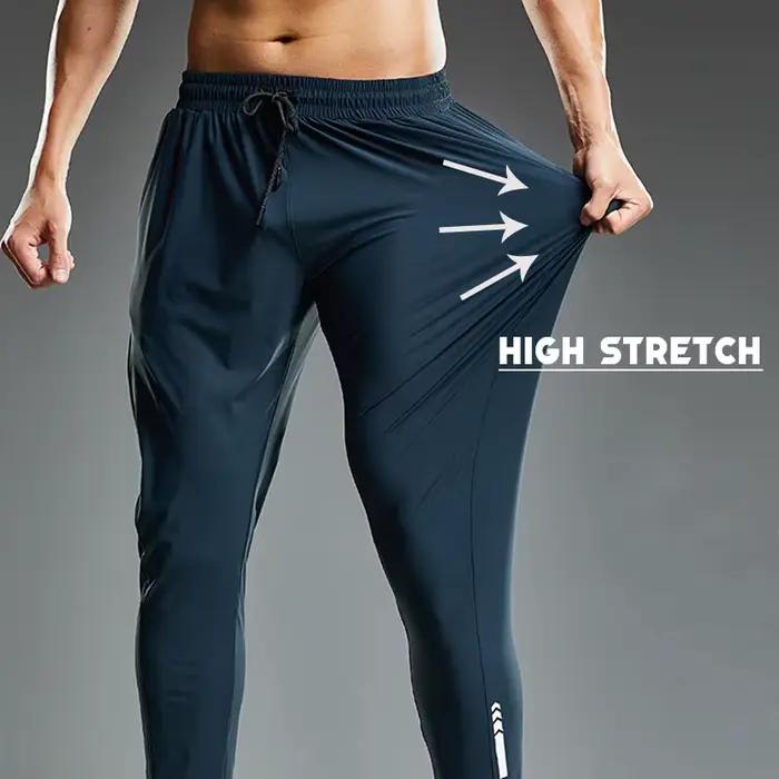 Pantalon de jogging élastique survêtement décontracté pour course fitness été homme activités physiques libertés de mouvement matériaux respirants extensibles conception ergonomique tenue résistante aux usures