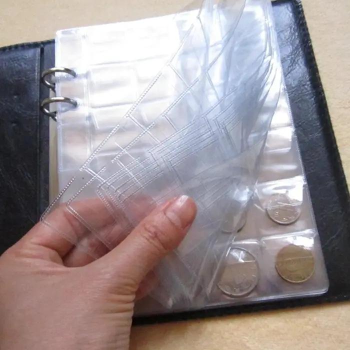 Livre de Collection de pièces de monnaie de grande capacité, 480/120 pochettes, classeur de pièces d