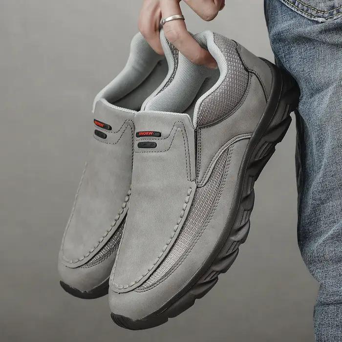 Hommes en cuir chaussures décontractées mocassins respirants hommes baskets 2024 nouveau mâle confor