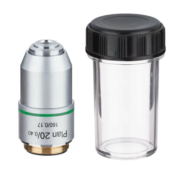 Objectif de Microscope PLAN DIN 4X 10X 20X 40X 60X 100X, filetage RMS