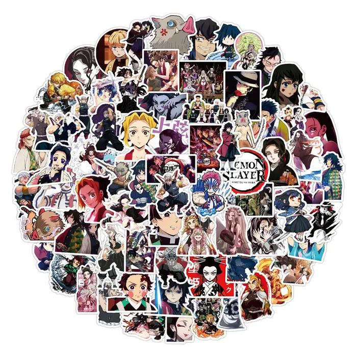 10/30/50/100PCS Anime Tueur de Démons Autocollants Kimetsu pas Yaiba Yuukaku-poule Graffiti Autocoll