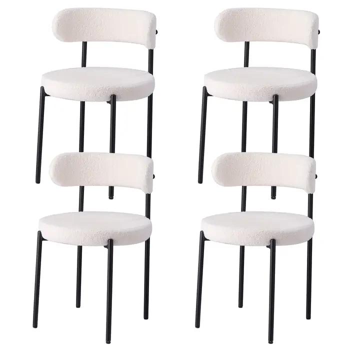 EGOONM 2/4/6 pièces chaises de salle à manger de Style nordique chaises de cuisine rembourrées avec