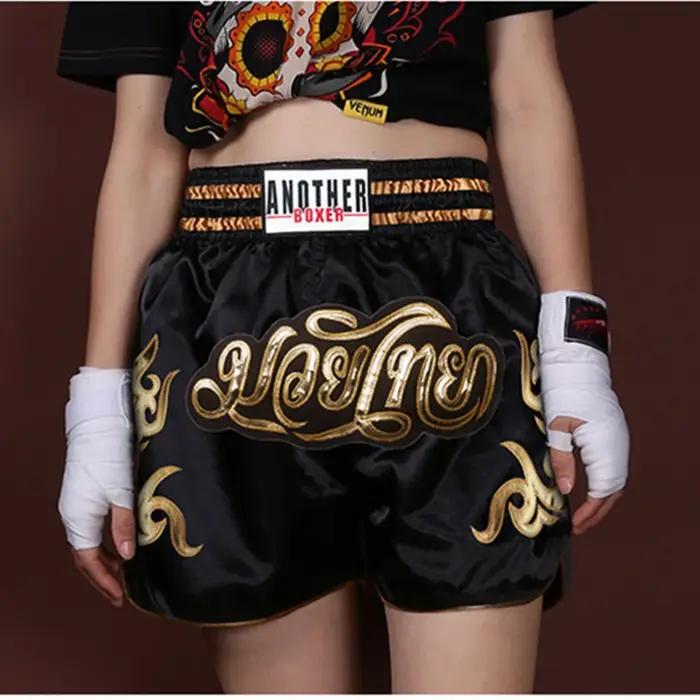 ANOTHERBOXER Short Muay Thai pour hommes, maillot de boxe MMA Kickboxing à séchage rapide pour femme
