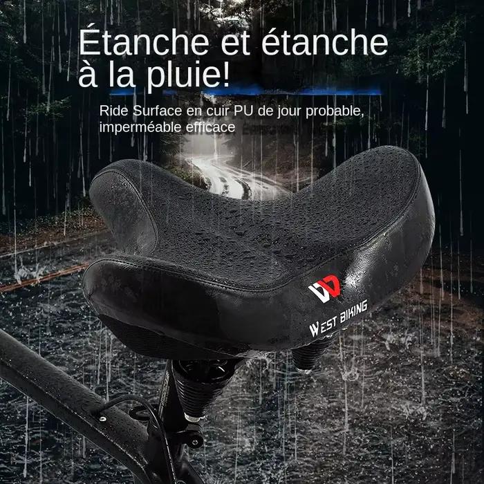 Selle de vélo ergonomique et souple coussin large et épais pour VTT vélo de route confortable et respirante occassions spéciales