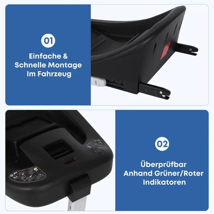 Siège auto pour bébé pour nouveau-né de 0 à 15 mois (40-85 cm) 13 kg Base ISOFIX siège auto taille I