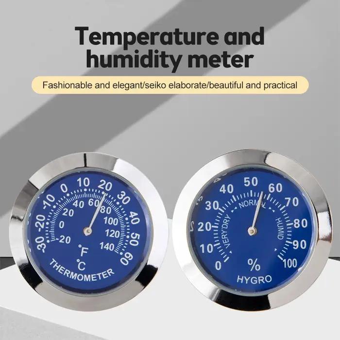 Hygromètre intérieur extérieur thermomètre jauge d'humidité indicateur panneau métallique températur