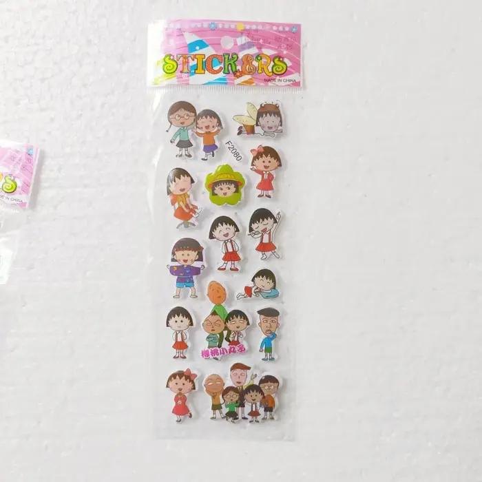 Autocollants Chibi Moruku Han, 6 pièces, dessin animé japonais, papeterie pour carnet de notes, Scra