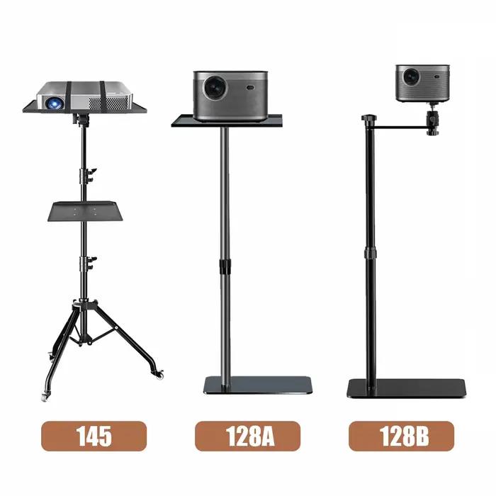 Trépied de projecteur 145 cm, support pour ordinateur portable, hauteur réglable de 23 à 63 pouces,