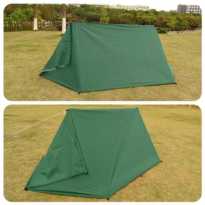 Tente de survie imperméable 4x4m avec 19 points de suspension pour camping et activités outdoor