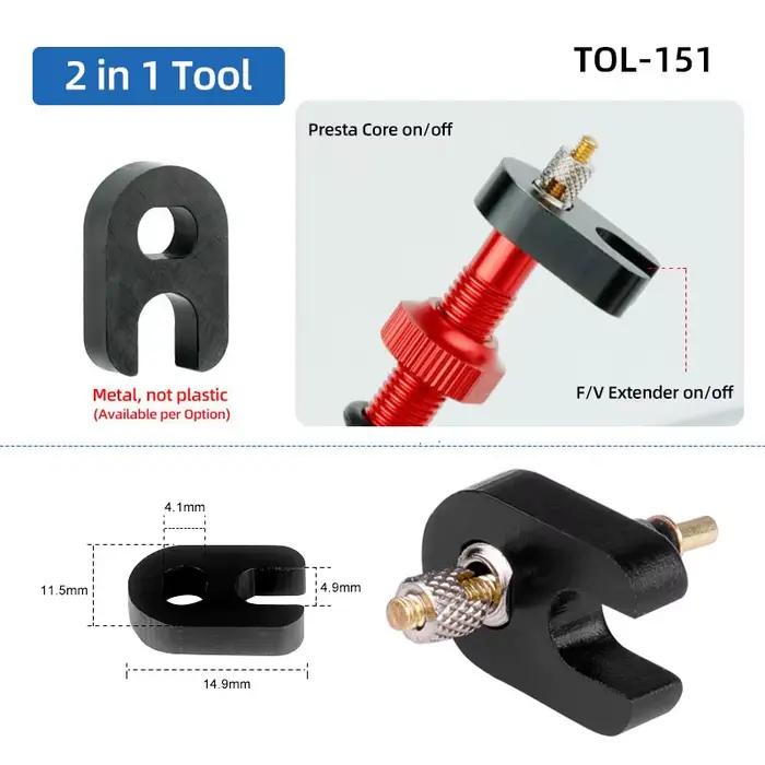 Bicycle Valve Tool Schrader Presta Core Spanner A/V Nipper Spanner F/V Extender Overhaul Install Ser