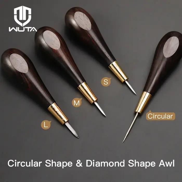 WUTA-Jolie çon de couture en cuir de 2e génération, excavatrice en forme de diamant, outil d'artisan