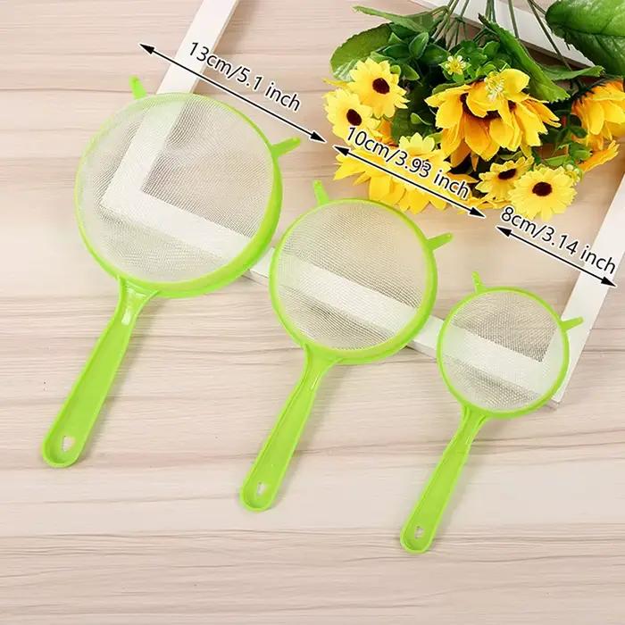 Passoire en plastique à maille fine pour jus, thé, farine, tamis, outils de cuisson spectaculaire, a