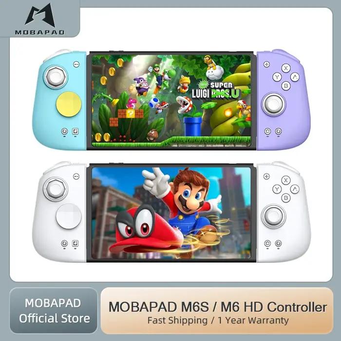 Support de contrôleur Mobapad M6s pour Nintendo Switch/Switch Oled Hall Joystick manette de jeu Blue
