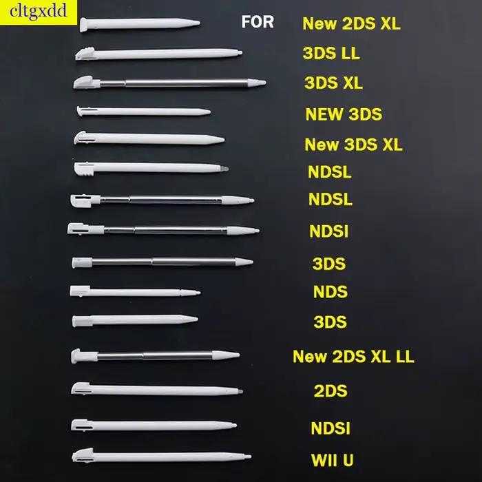 Cltgxdd-Stylet rétractable en métal, pour NDSL/DS/Lite/NDSi/NDS/Wii, en plastique rouge, pour 2DS 3D