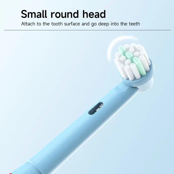 Tête de brosse à dents électrique de remplacement pour enfants, têtes de brosse adaptées aux étapes