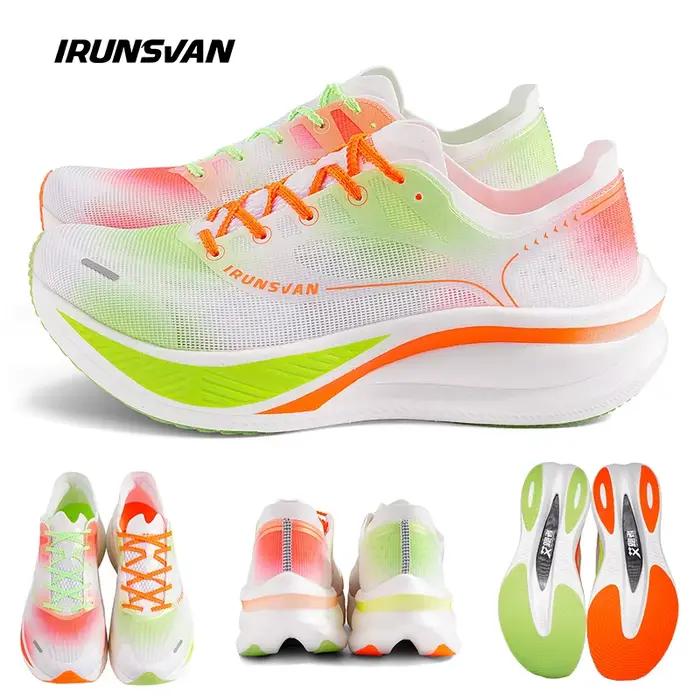 Chaussures de course IRUNSVAN POFENG homme coussin dair plaque carbone marathon performances supérieures occassions sportives