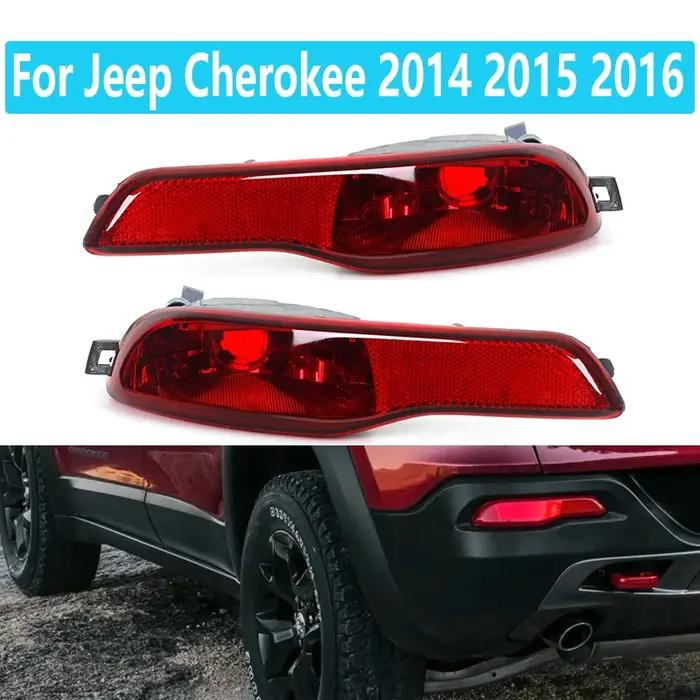 Ensemble de feux de pare-chocs arrière en fonte rouge, antibrouillard, Jeep Traff2014 2015 2016, 681