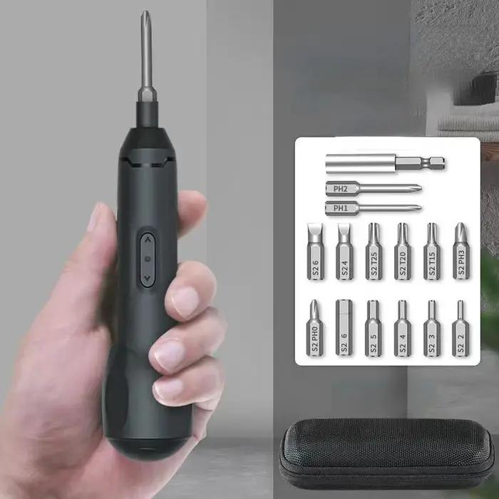 ATA JIA-Mini tournevis électrique sans fil aste, outil à main multifonction pour la maison
