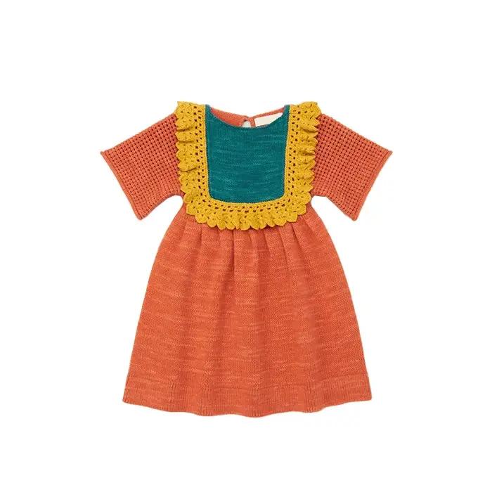 Robe d'été pour enfants, haut de style ferme MP pour filles, ensemble haut de l'industrie lourde, co