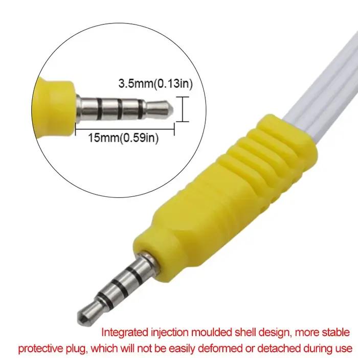 Câble adaptateur AV pour composant vidéo, 3.5MM vers Jack 3 RCA, pour TV TCL, rouge, blanc et jaune