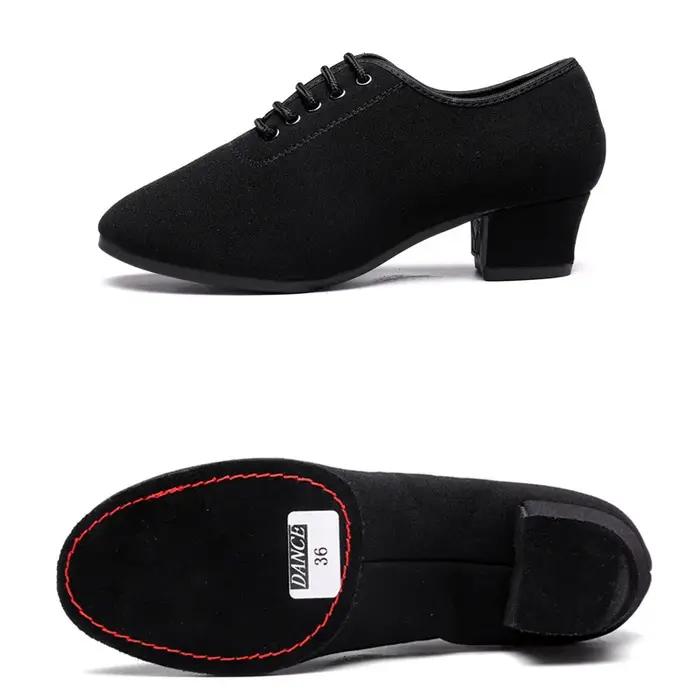 Chaussures de danse d'hiver pour femmes, chaussures de danse modernes Oxford à semelle souple, chaus