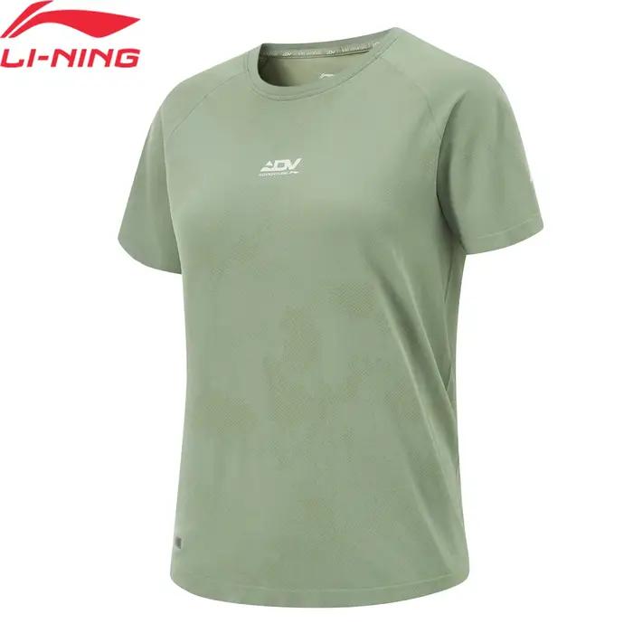 T-shirt de course Li-Ning femme AT._BACTERIA - Polyester réfléchissant manches courtes