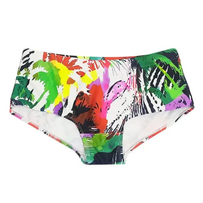 Maillots de bain imperméables multicolores hommes - Surf palm slips bikini boxer plage