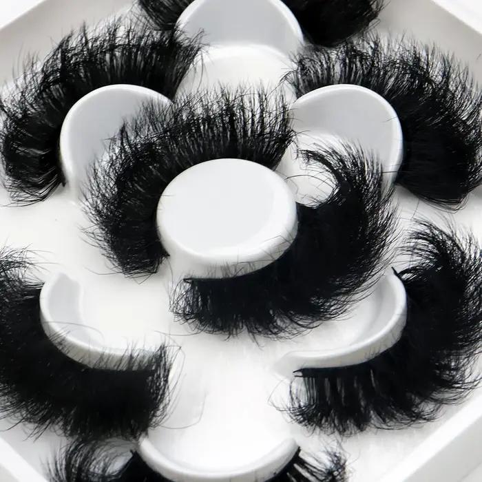 Faux cils de vison naturels moelleux, cils individuels, extension dense, outil de maquillage en gros