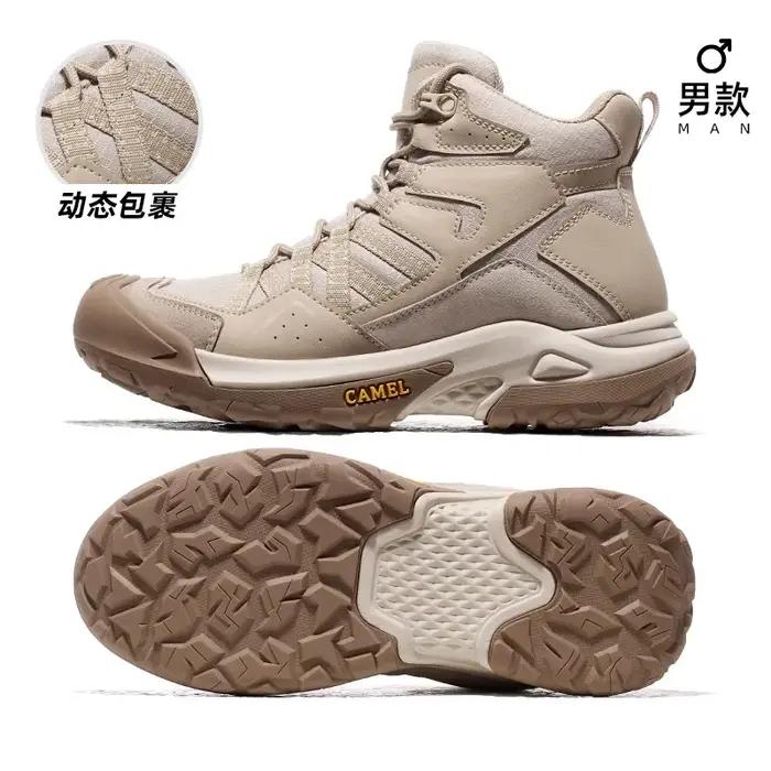GOLDEN CAMEL-Chaussures de Randonnée en Plein Air pour Homme, Bottes d'Escalade Montantes Imperméabl