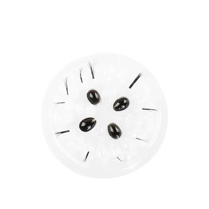 Palette de colle jetable pour extensions de cils, 100 pièces, tampons de colle, support en plastique
