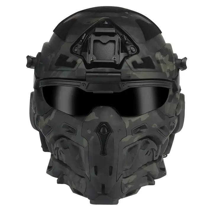Casque tactique d'assaut W-Ronin et masque tactique, conception modulaire, casque intégré, ventilate