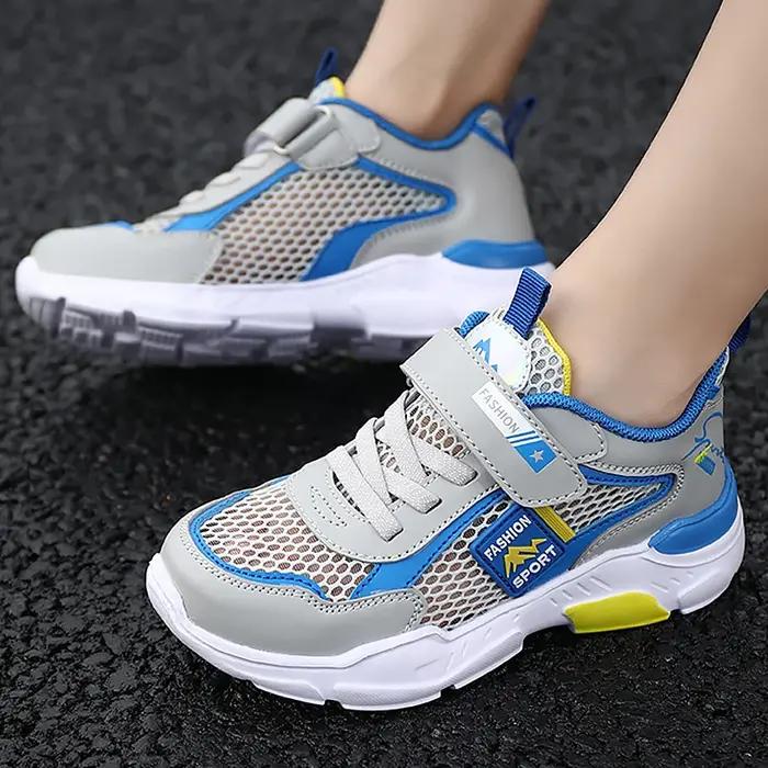 Chaussures pour enfants à filet unique, baskets d'été respirantes, Surface antidérapante, décontract